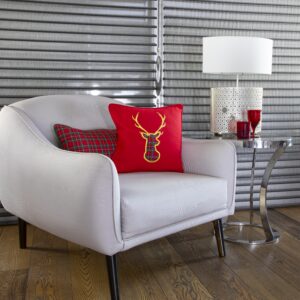 Plaid Deer Pillowcase